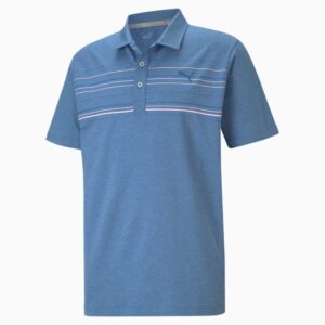 MATTR Hazard Polo - Star Sapphire Heather-Pink