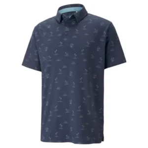 CLOUDSPUN Horizons Golf Polo - Navy Blazer - Day Dream