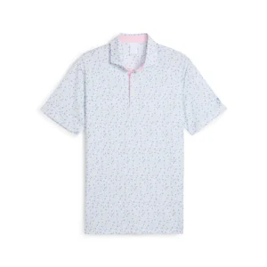 PUMA X AP Tea Time Polo - White Glow-Zen Blue