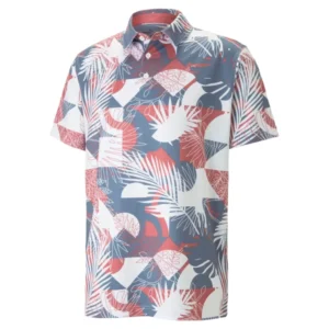 MATTR Geo Golf Polo - Evening Sky - Heartfelt