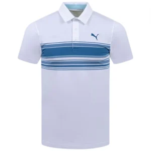 Mattr Grind Polo - White Glow-Festive Blue
