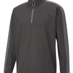 Cloudspun T7 ¼ Zip - Puma Black Heather-QUIET SHADE Heather