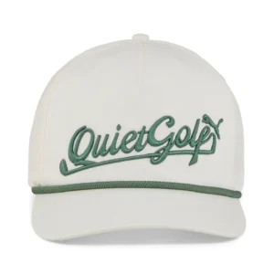 Puma x Quiet Golf Rope Cap - Color Warm White - Deep Forest