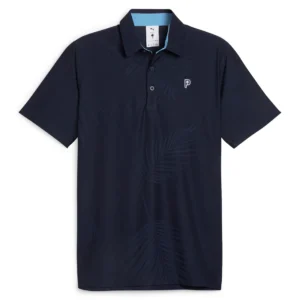 PUMA x PTC JACQUARD POLO - Deep Navy
