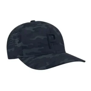 Camo Tech P Snapback Cap - Color PUMA Black-Strong Gray