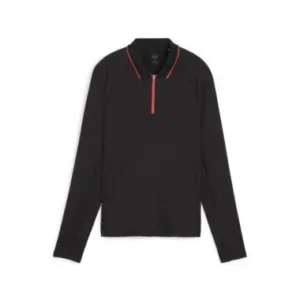 W YouV Long Sleeve Golf Polo - Puma Black