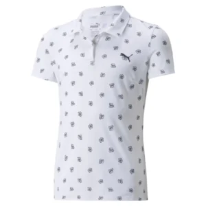 MATTR Hibiscus Polo Girls - Bright White