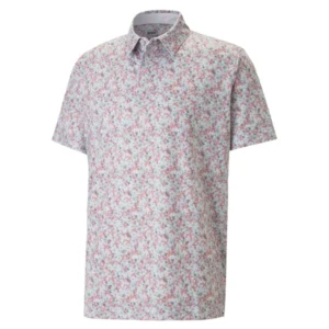 Mattr Florals Polo - High Rise-Flamingo Pink