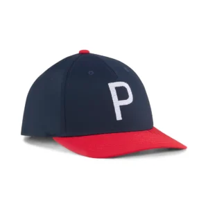 Crafted P Cap - Color Deep Navy - Dark Crimson