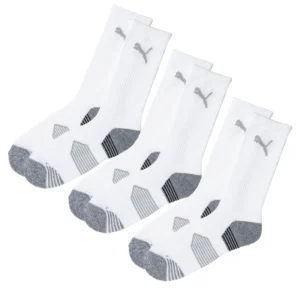 PUMA ESSENTIAL CREW CUT 3 PAIR PACK - Bright White