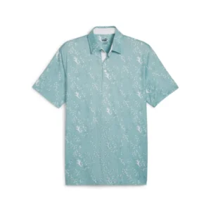 CLOUDSPUN Vintage Golf Polo - Turquoise Surf - White Glow