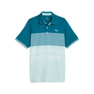 Mattr Track Polo - Pacific Green - Cay Heather