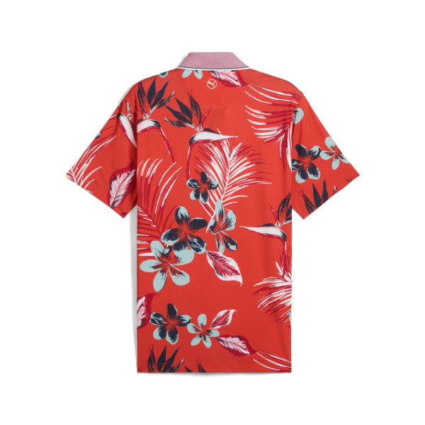 MATTR Luau Polo - Red Fire-Modern Mint - Image 2