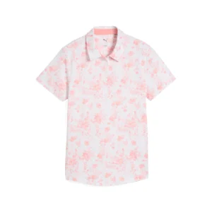 W Cloudspun Toile SS Polo - Pink Fruit