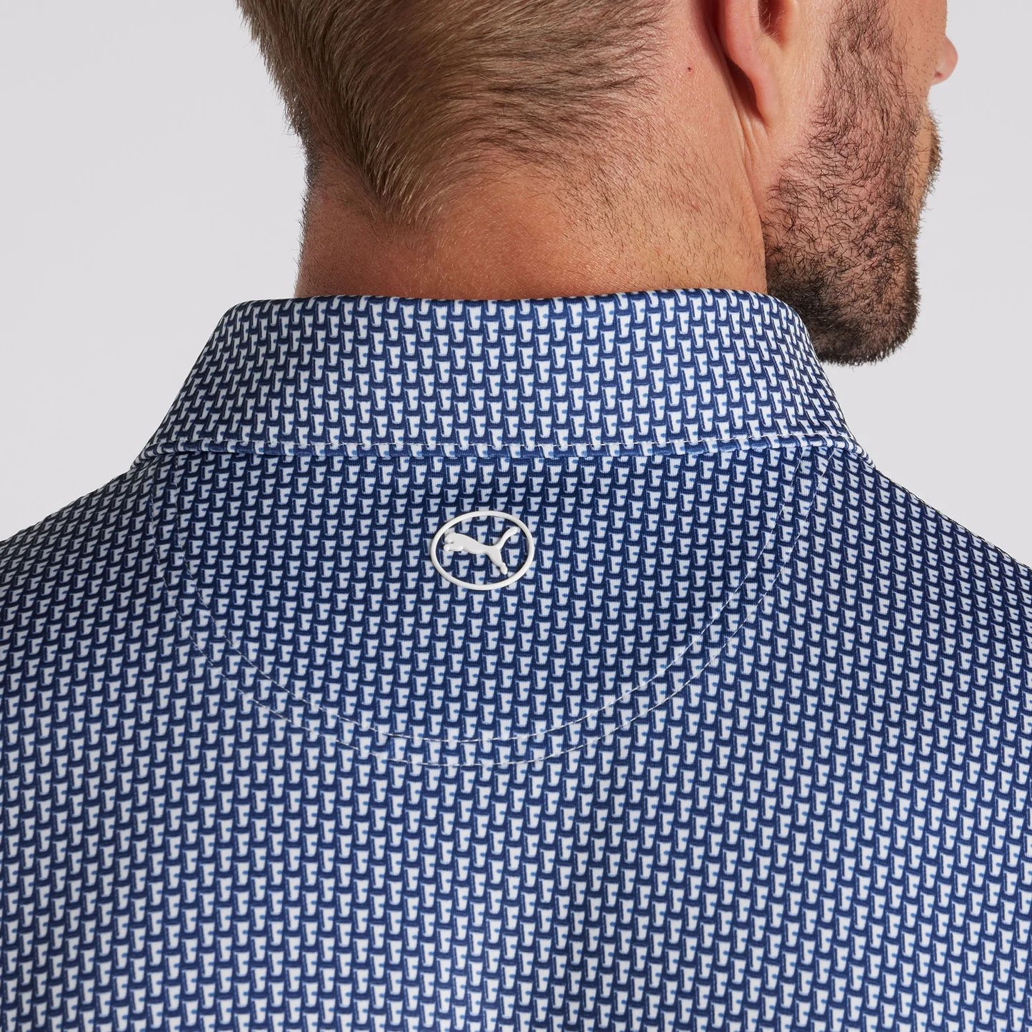 MATTR Cups Golf Polo - White Glow - Deep Navy - Image 3