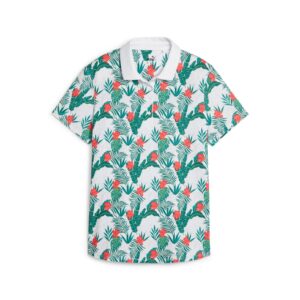 W MATTR Tropic SS Polo - White Glow - Vine