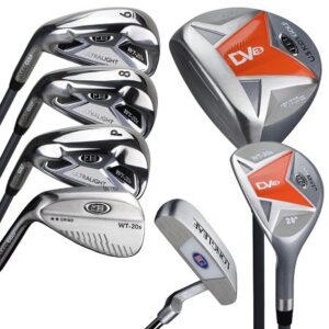 LH UL51-s 7 Club DV3 Stand Set, All Graphite, Grey/ Orange Bag - Size 51