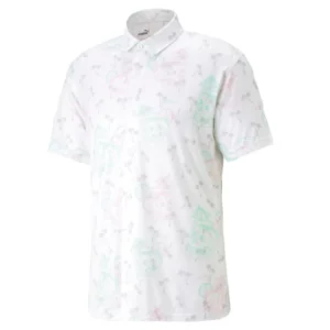 Mattr Tropi-Cool Shirt - Bright White - Minty Burst