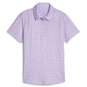 W MATTR Essex SS Polo - Pink Icing-Blue Skies