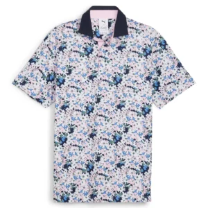 PUMA x AP FLORAL POLO - White Glow-Deep Navy