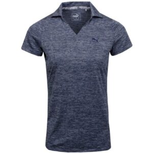 W Icon Heather Polo - Peacoat