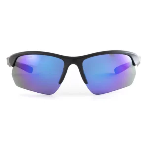 Stack TB Polarized - Color Matte Stealth Black/Grey-Light Blue Mirror TrueBlue Polarized Lens