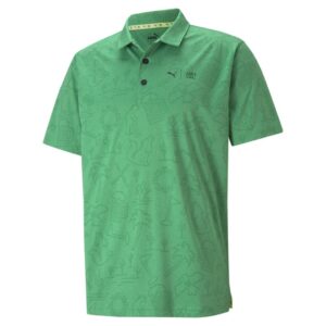 First Mile Flash Polo - Amazon Green Heather