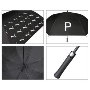 Puma Golf Double Canopy Umbrella - Color Black