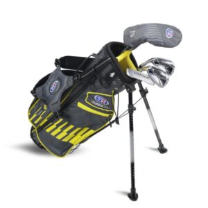 LH UL42-s 4 Club Stand Set, All Graphite, Grey/Yellow Bag - Size 42