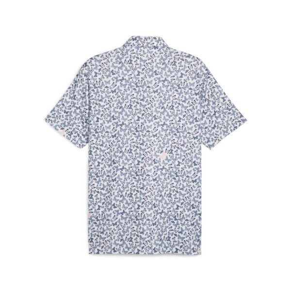 Cloudspun Butterflies Polo - White Glow - Deep Navy - Image 2