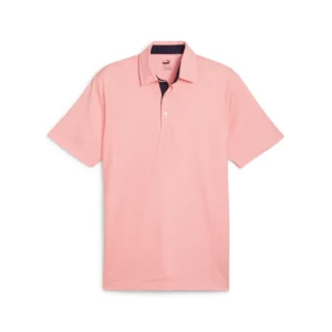 MATTR Cups Golf Polo - White Glow - Melon Punch