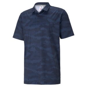 Volition Camo Cover Polo - Navy Blazer
