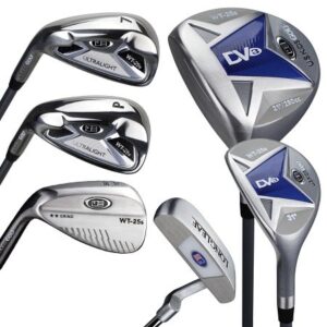 LH UL45-s 6 Club DV3 Stand Set, All Graphite, Grey/Blue Bag - Size 45