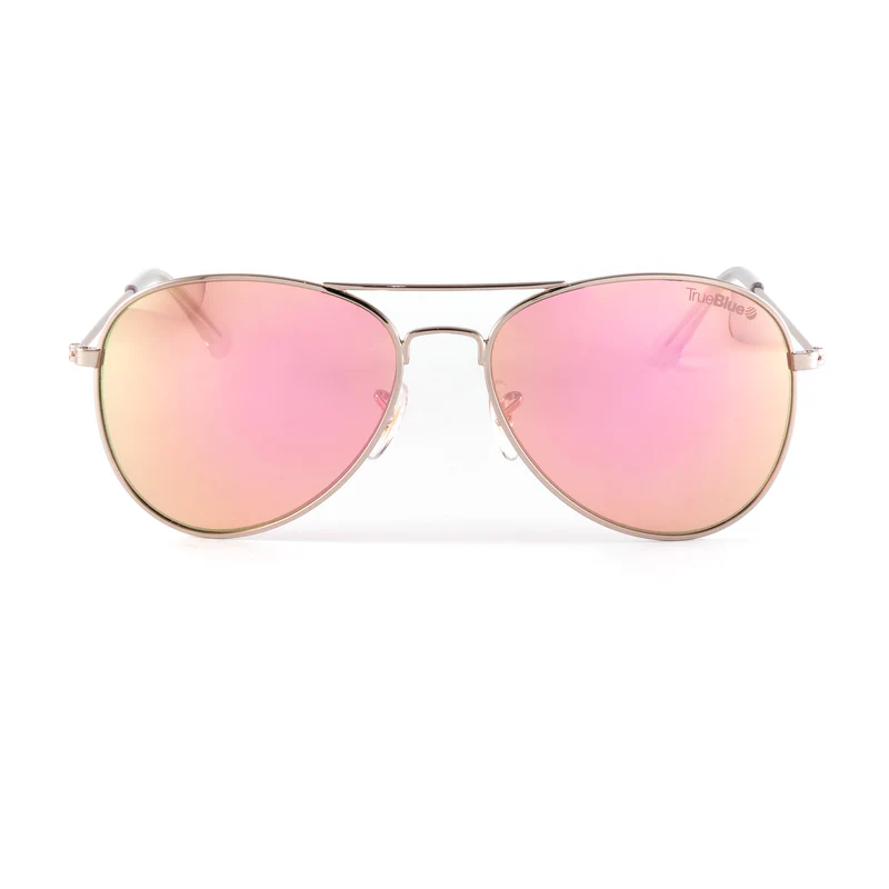 Sibella TrueBlue - Color Shiny Rose Gold/Aurora-White Mirror TrueBlue Lens