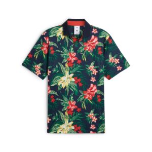 PUMA X PTC Floral Polo - Deep Navy