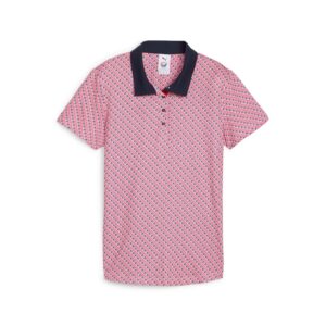 Puma x W Volition Multi Flag Golf Polo - Strong Red