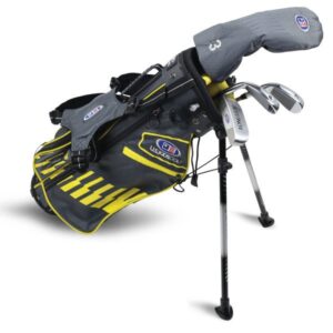 RH UL42-s 4 Club Stand Set, All Graphite, Grey/Yellow Bag - Size 42