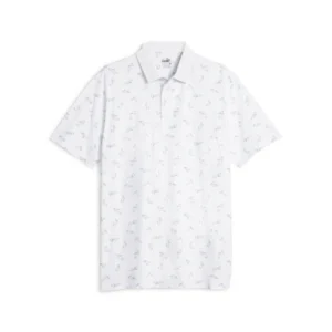 Cloudspun Echo Polo - White Glow - Navy Blazer