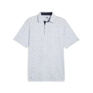 MATTR Superfecta Polo - White Glow-Deep Navy