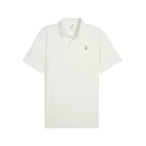 Puma x Quiet Golf Jacquard Paisley Polo - Warm White